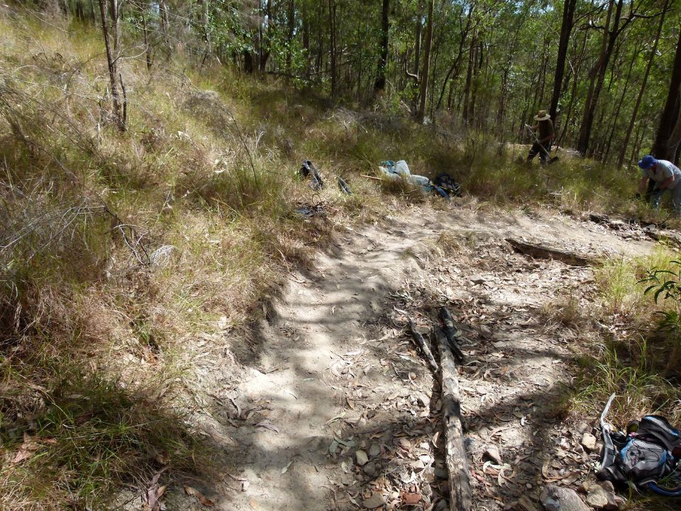 Entering the old turn from above